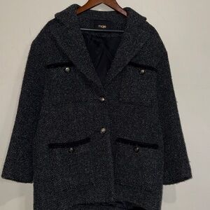 Women's Maje | Gray Wool-Blend Coat | size 40